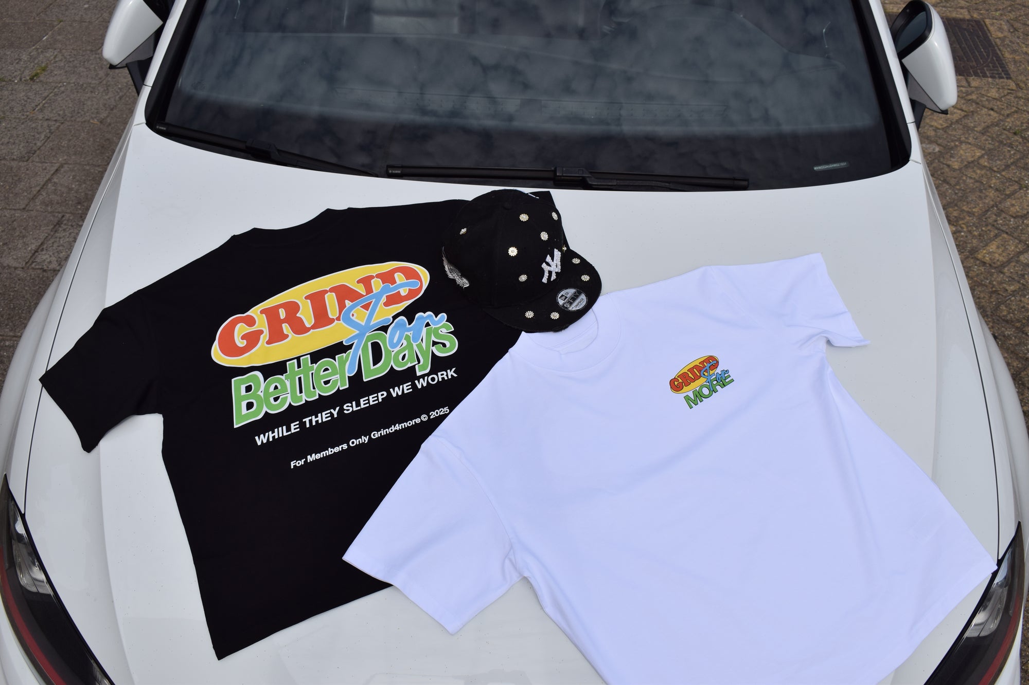 Grind For Better Days oversized Boxy T-shirt