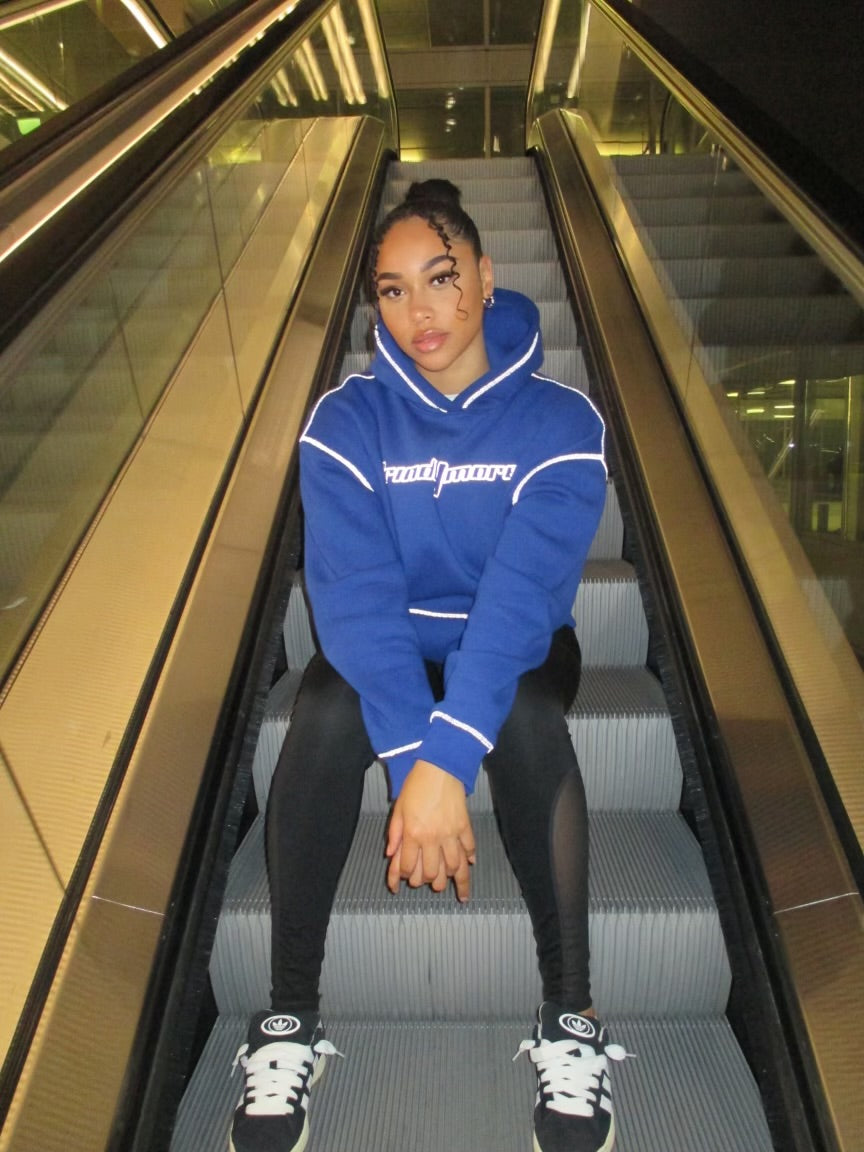 Grind4more Blue Hoodie Fully reflective