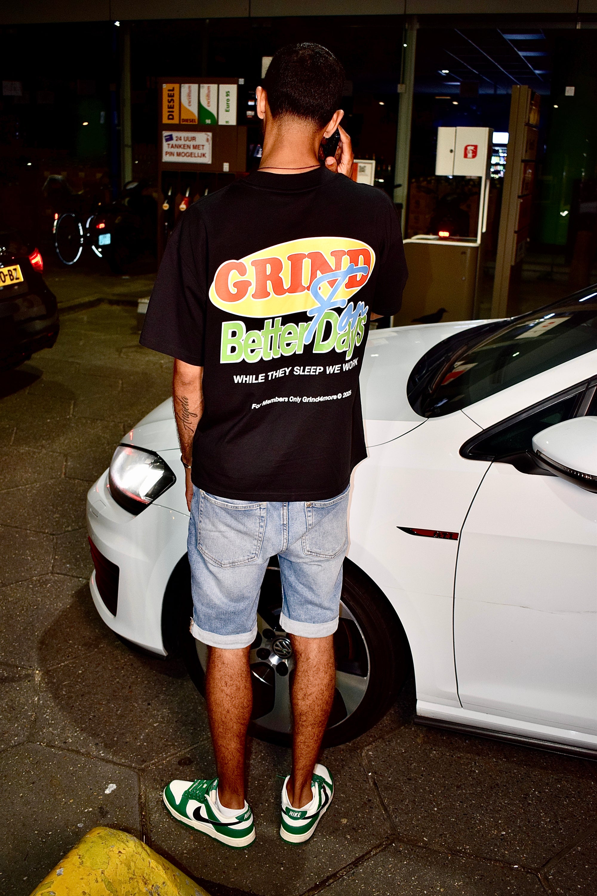 Grind For Better Days oversized Boxy T-shirt