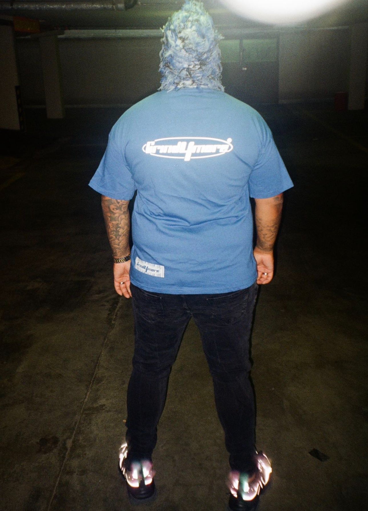 Cobat Blue oversized tee Grind4more