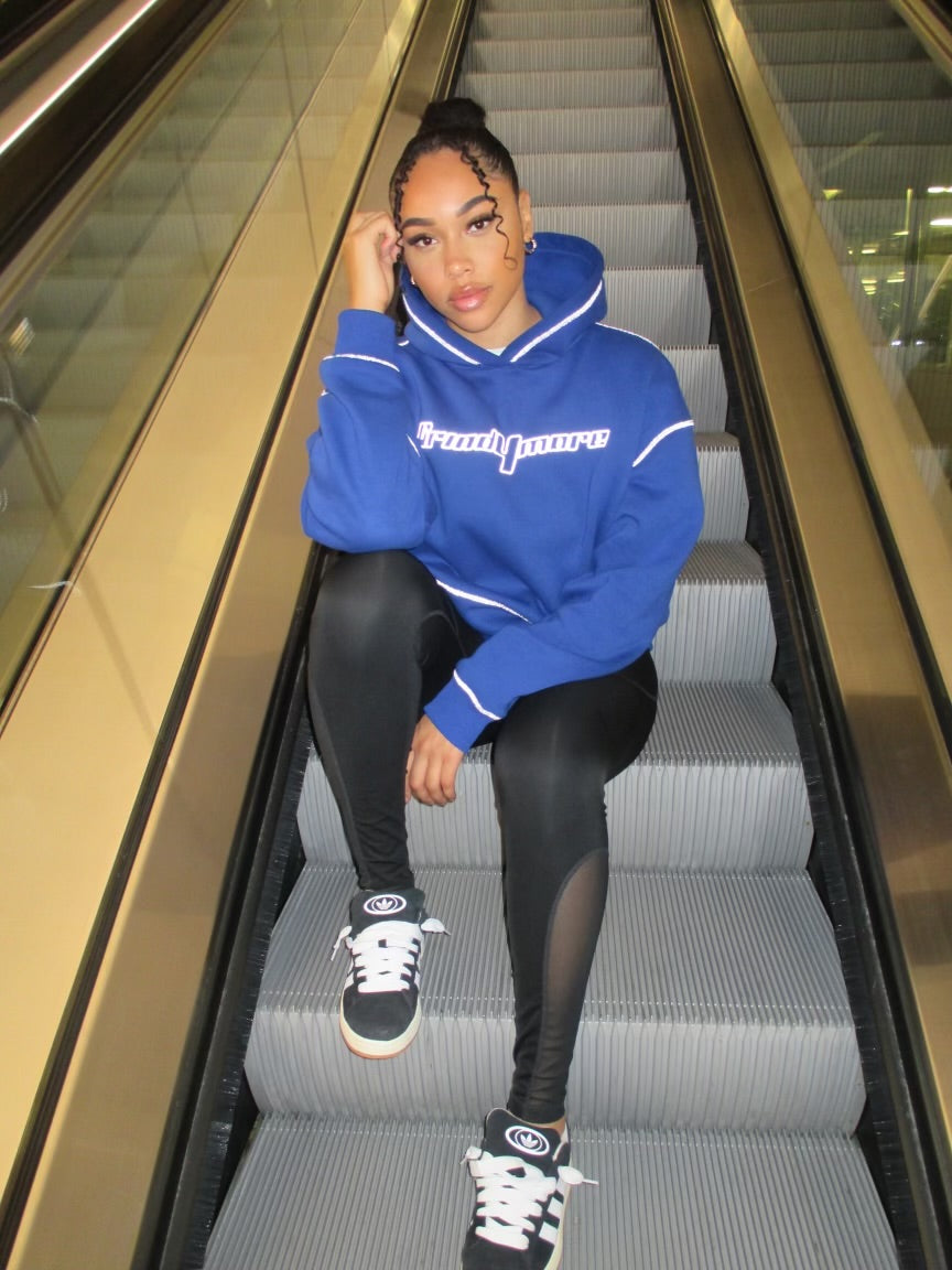 Grind4more Blue Hoodie Fully reflective