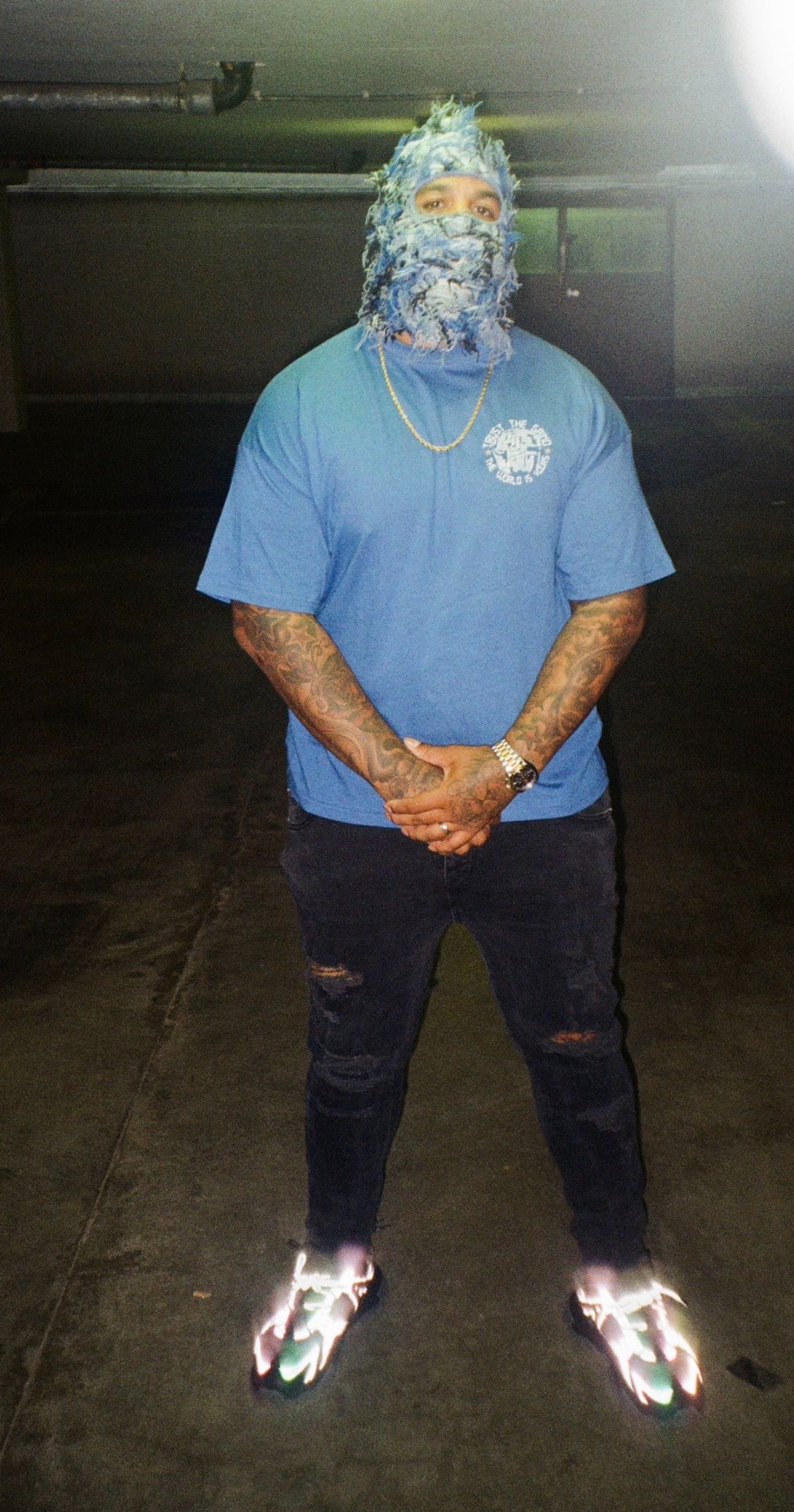 Cobat Blue oversized tee Grind4more