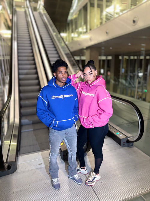 Grind4more Blue Hoodie Fully reflective