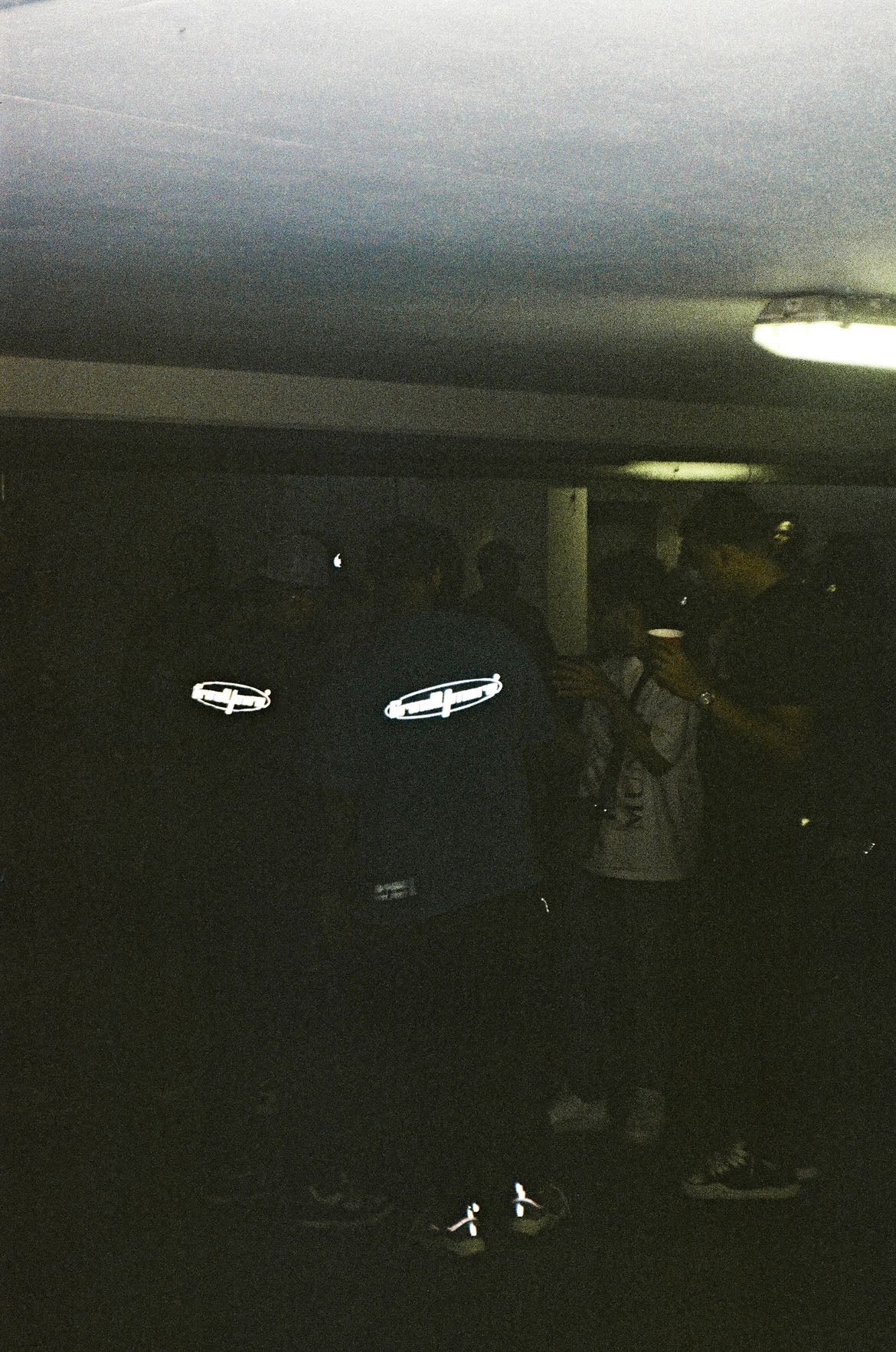 Vintage Black Oversized Reflect Tee