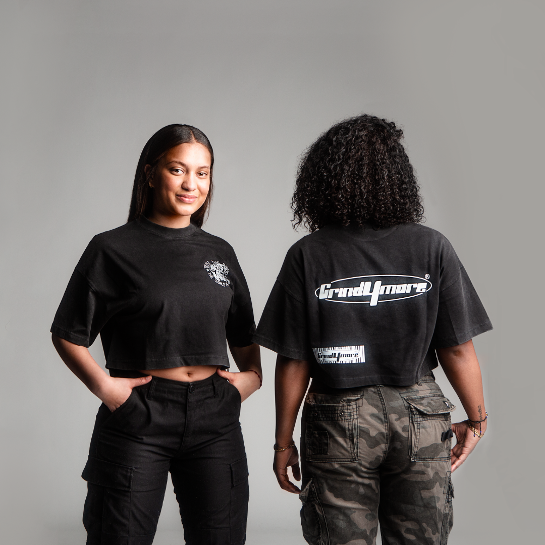 Vintage Black Reflective Top